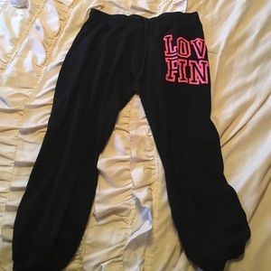 Pink sweats