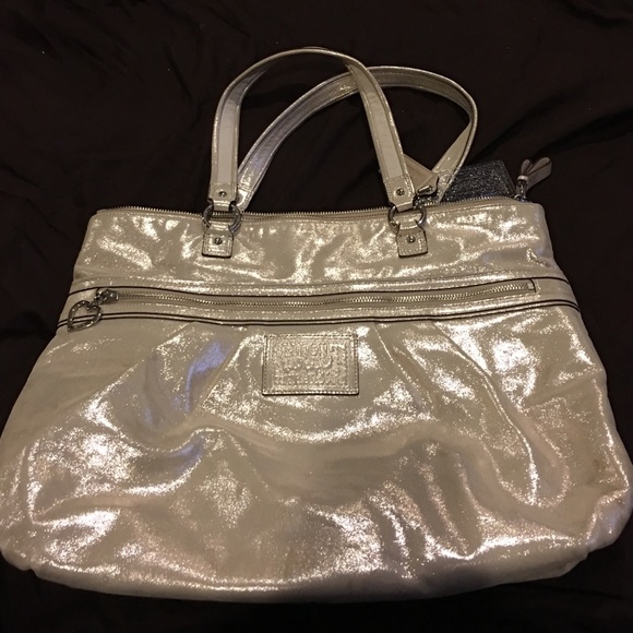 Gold Coach Poppy Purse with Matching Wallet