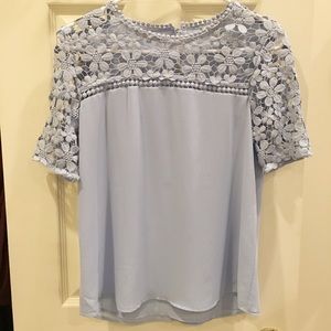 Blue Lace Top
