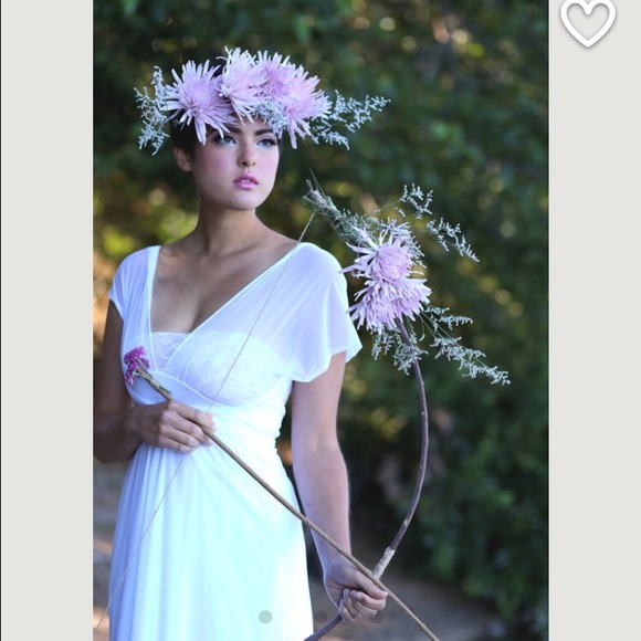 White chiffon convertible infinity wrap dress nwt - Picture 2 of 2