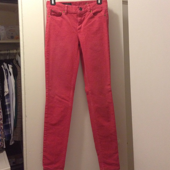 Jcrew toothpick mid rise cord