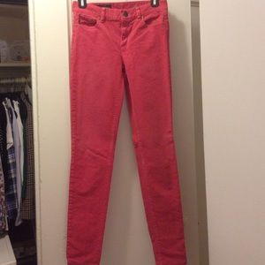 Jcrew toothpick mid rise cord