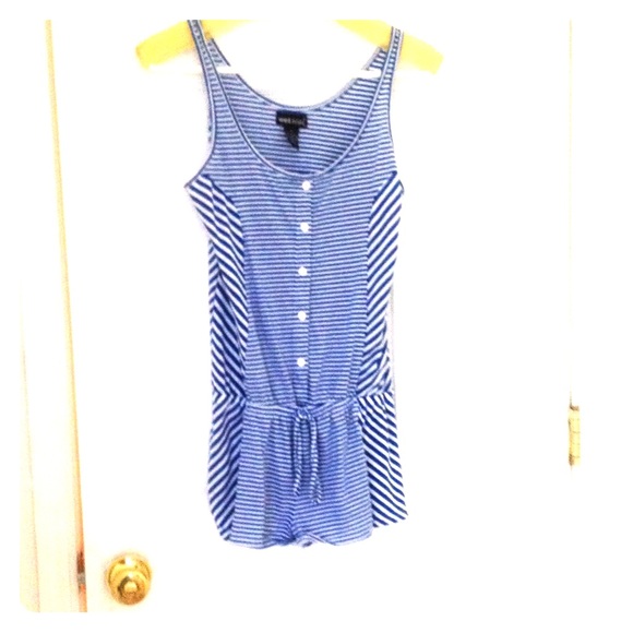 Striped Blue and White Romper From Wet Seal 🐳
