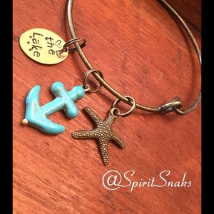 ⚓️💙Love the Lake💙⚓️Bronze Custom Bangle