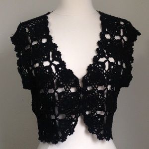 Gorgeous crocheted cropped cardigan