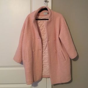 Pink coat for winter