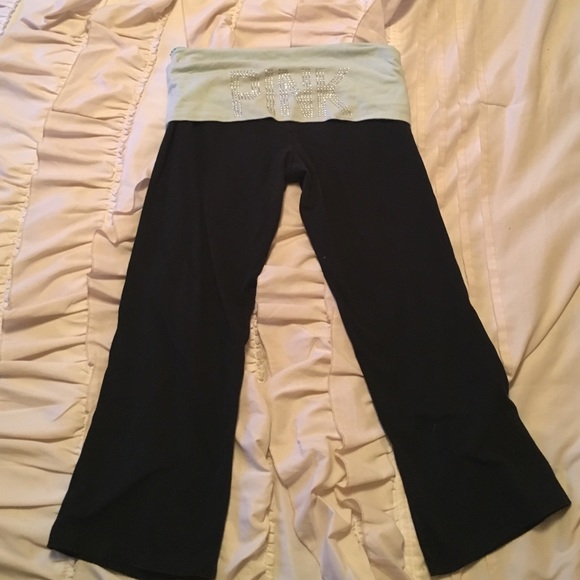 Pink crop leggings