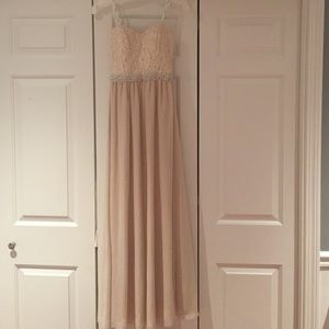 Blush prom dress