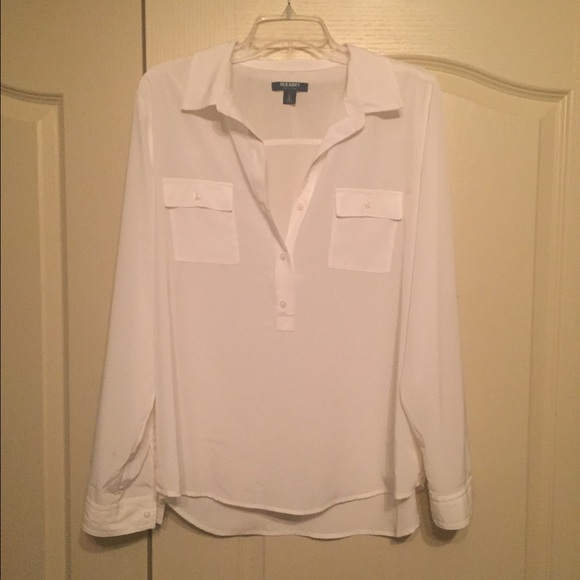 NWT Beautiful White Button Down Shirt