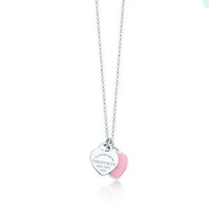 Tiffany Double Heart Tag Pendant