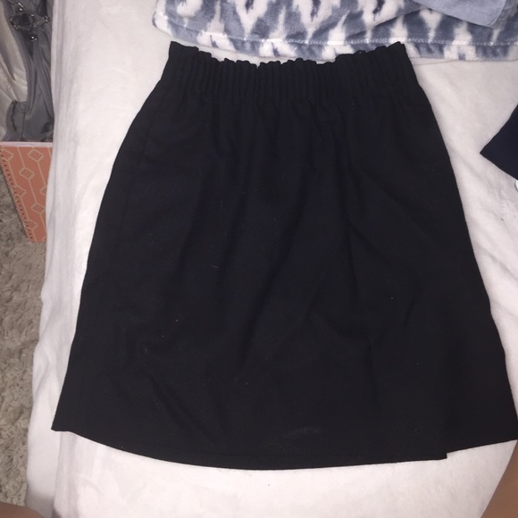 black jcrew skirt