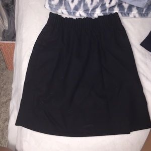 black jcrew skirt