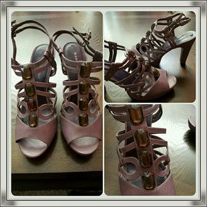 Purple Lilac Sandals Heels