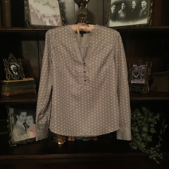 Grey Printed Blouse from The Limited