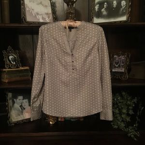 Grey Printed Blouse from The Limited