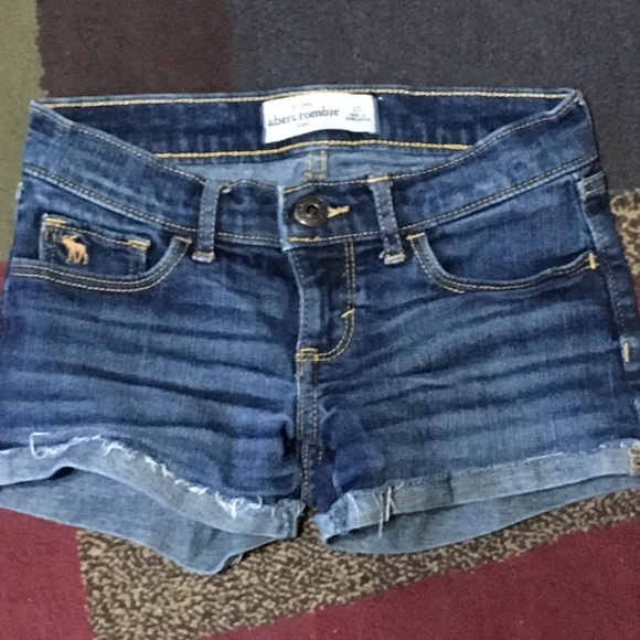 Abercrombie girls denim shorts
