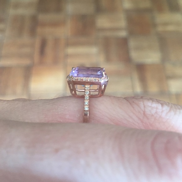 🔴Sold on mercari🔴Rose gld and pink amethyst ring - Picture 2 of 4