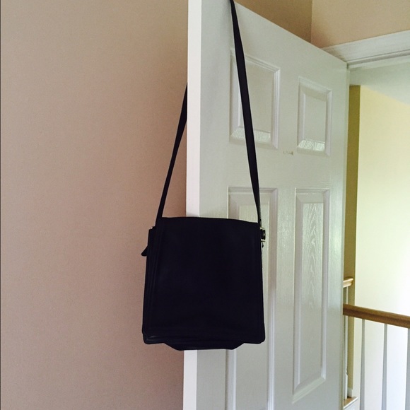 Coach Handbags - REDUCED!! Coach black leather shoulder bag,,