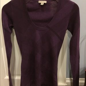 Maroon Burberry Brit lightweight sweater