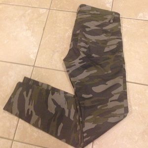 Camo Ankle Skinnys from Express