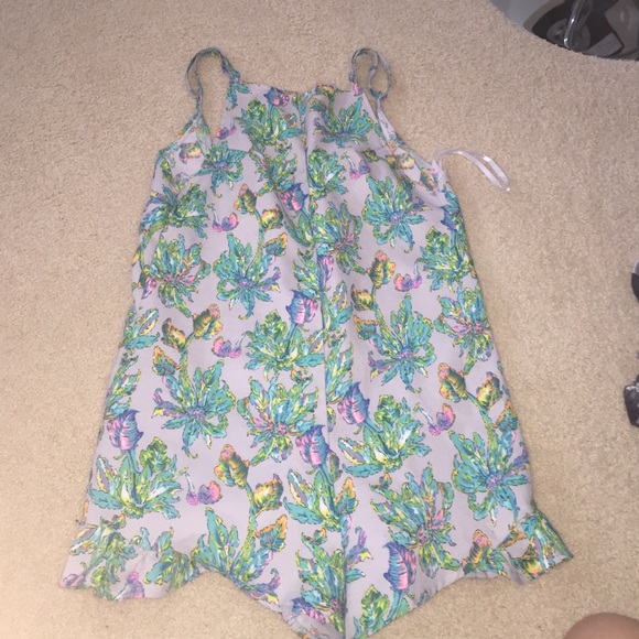 LF open back floral romper