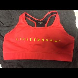 Nike pro Livestrong sports bra