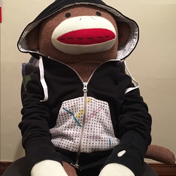 Clandestine Industries/ DKNY word search hoodie