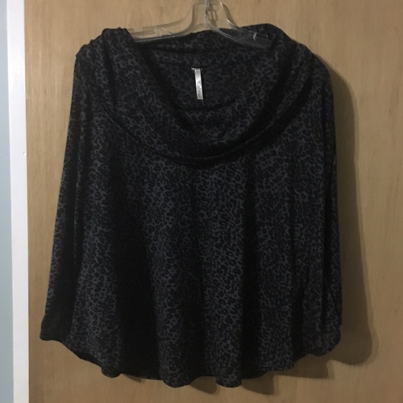 Leopard print cowl