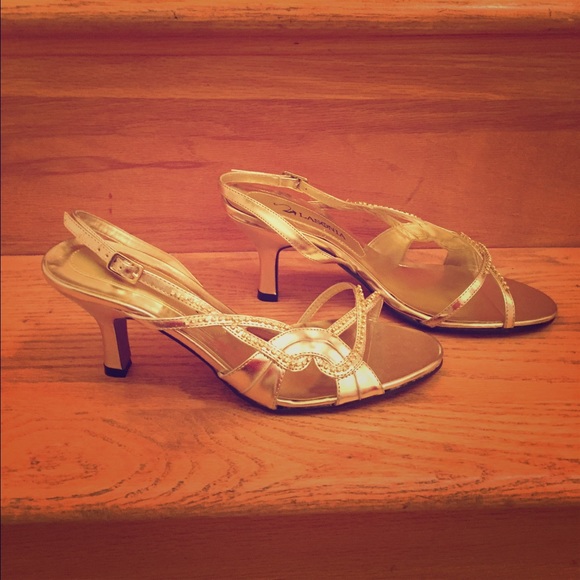 Fancy gold heels **brand new**