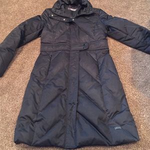 Kenneth cole reaction black down coat button waist