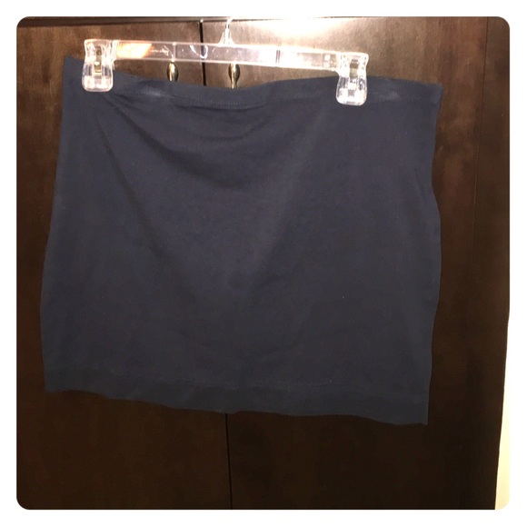 Navy body con skirt