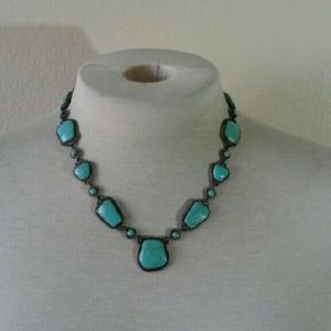 Sterling silver and turquoise necklace