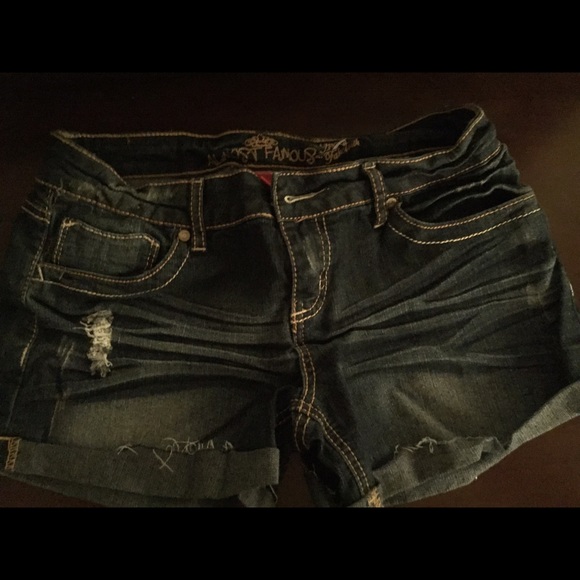 Trendy stretch Jean shorts