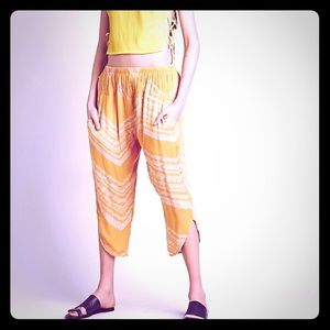 NWOT Free People Diamond Harem Pants - Marigold