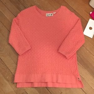 Anthropologie Coral Sweater!