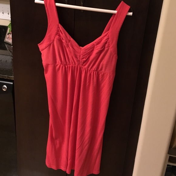 Delia cotton coral sun dress