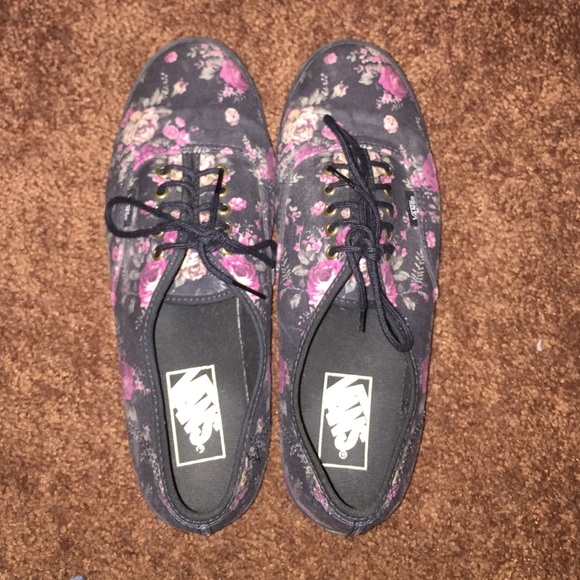 VANS floral skate shoes