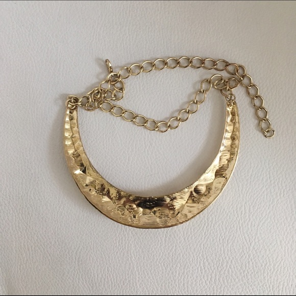 Gold collar necklace Arden b - Picture 2 of 4