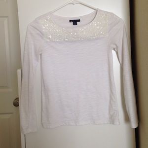 ❌SOLD IN A BUNDLE❌Youth white long sleeve shirt