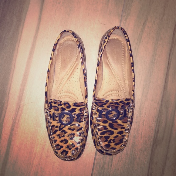 Leopard print loafers