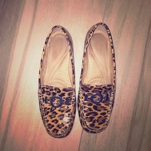 Leopard print loafers