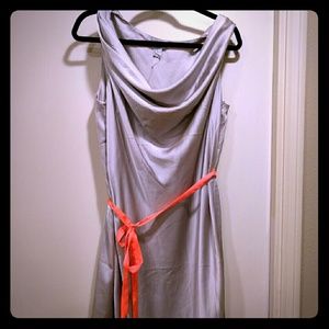 H&M Grey Silky Dress - size 14