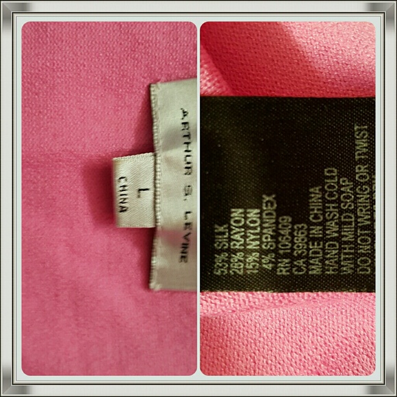 Tahari Pink Shirt L - Picture 2 of 2