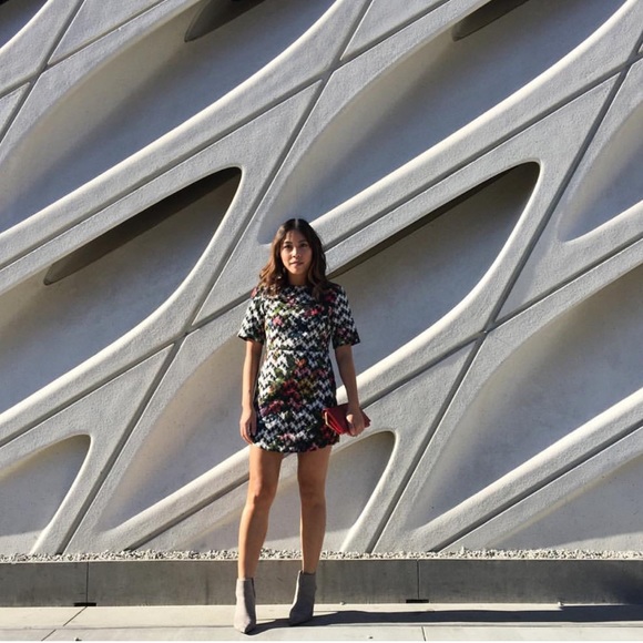 TOPSHOP patterned dress with flowers