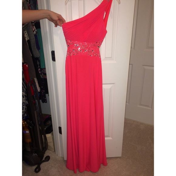 One Shoulder Backless Prom/ Formal Dress