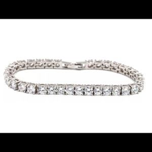 .925 Sterling Silver CZ Tennis Bracelet