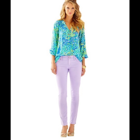 Lilly Pulitzer Iced Lilac Worth Skinny