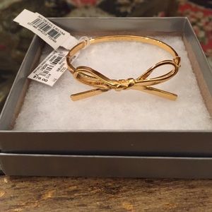 Kate Spade Gold Skinny Mini Bow Bracelet