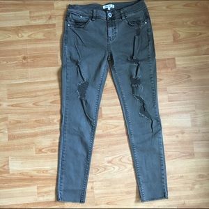 Fire Los Angeles Distressed Ankle Jeans