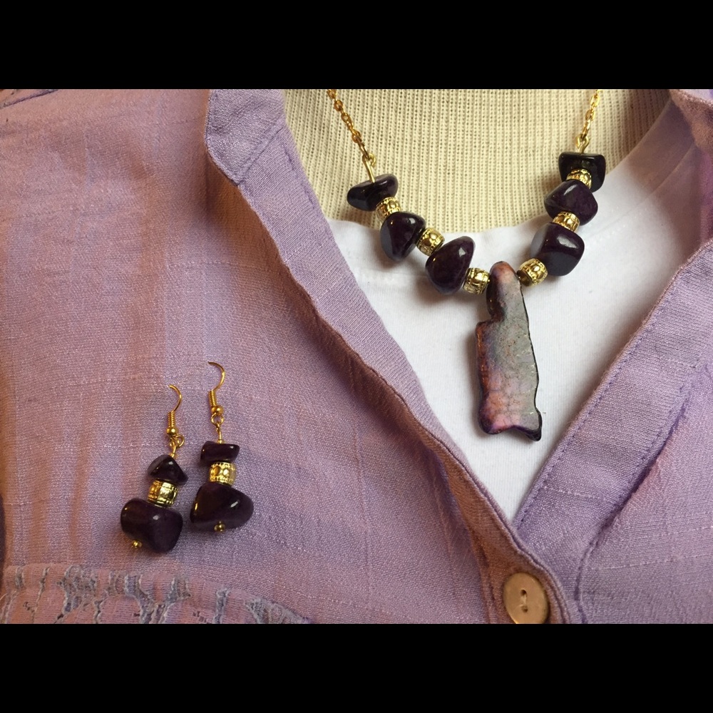 Necklace and earring set - Picture 2 of 4
